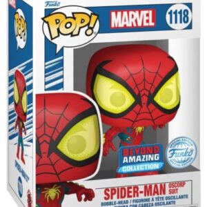 Spider-Man POP! Movies Vinyl Figure Spider-Man Oscorp Suit 9cm ~ Spinze.nl
