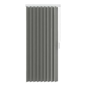 Stoffen verticale lamellen lichtdoorlatend 89 mm - grijs - 150x180 cm - Leen Bakker ~ Spinze.nl