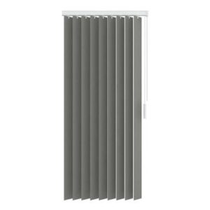 Stoffen verticale lamellen lichtdoorlatend 89 mm - grijs - 150x260 cm - Leen Bakker ~ Spinze.nl