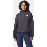The North Face Athletic Outdoor Hoodie Softshell Jas Dames Donkergrijs/Zwart ~ Spinze.nl