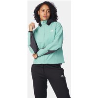 The North Face Athletic Outdoor Hoodie Softshell Jas Dames Middengroen/Donkergrijs ~ Spinze.nl