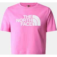 The North Face Cropped Easy T-shirt Meisjes Middenroze ~ Spinze.nl