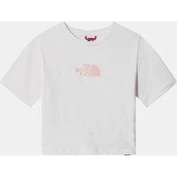 The North Face Kort Graphic T Shirt Junior Wit/Lichtroze ~ Spinze.nl