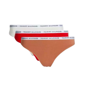 Tommy Hilfiger 3-pack bikini slips Feather White/Copper Canyon/Empire ~ Spinze.nl