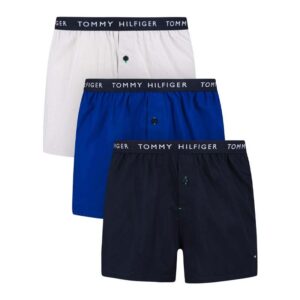 Tommy Hilfiger 3-pack boxershorts woven Des Sky/Bold Blu/Light Cast ~ Spinze.nl