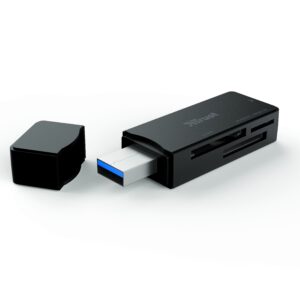 Trust Nanga Compacte USB-kaartlezer (USB 3.2) Desktop accessoire Zwart ~ Spinze.nl