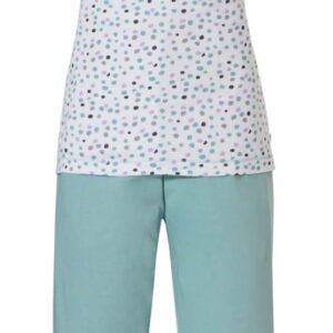 Turquoise Pastunette pyjama confetti ~ Spinze.nl
