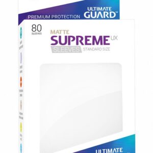 Ultimate Guard Supreme UX Sleeves Standard Size Matte White (80) set van 8 stuks ~ Spinze.nl