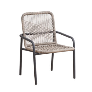 Vince Design Helmond outdoor dining chair grey ~ Spinze.nl