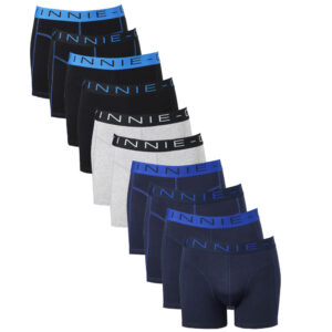 Vinnie-G Boxershorts Voordeelpakket 10-pack Black / Blue / Grey-XXL ~ Spinze.nl