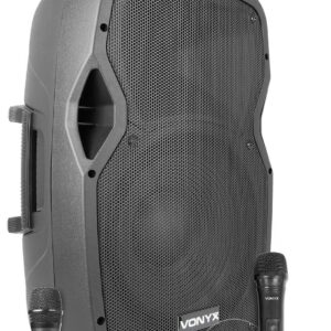 Vonyx AP1200PA Mobiele bluetooth luidspreker met 3 microfoons ~ Spinze.nl