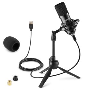 Vonyx CM300B USB studio condensator microfoon - Zwart ~ Spinze.nl