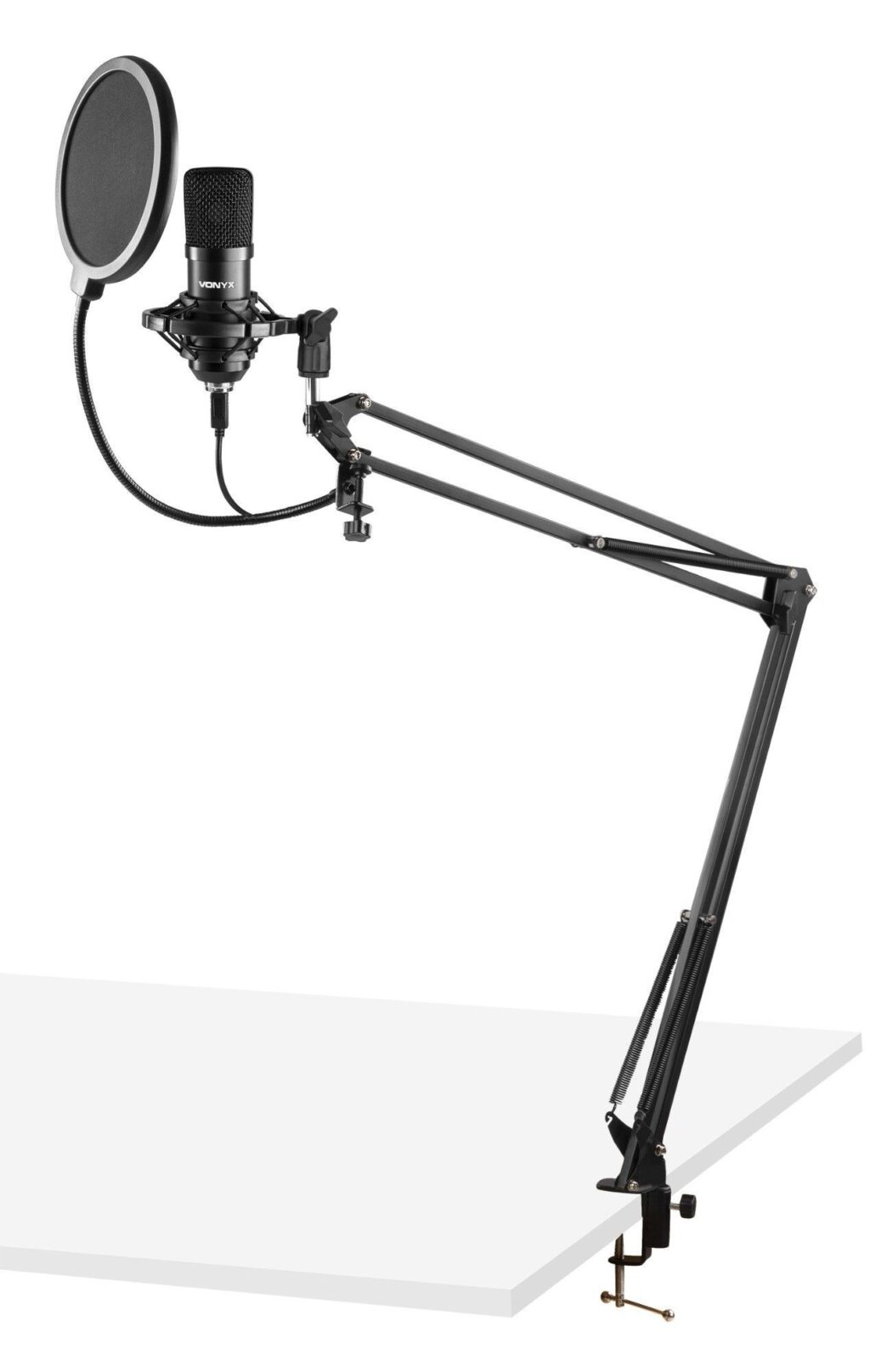 Vonyx CMS300B USB Studio microfoon met verstelbare arm - Zwart ~ Spinze.nl