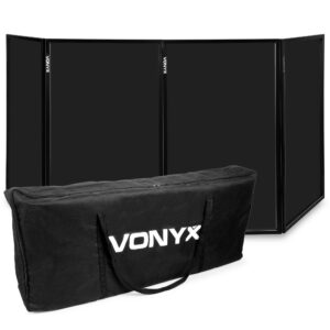 Vonyx DB2B inklapbaar DJ booth scherm met tas - 280 x 120cm totaal - ~ Spinze.nl