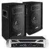 Vonyx DJ geluidsinstallatie 300W met SL8 speakerset & VPA300 Bluetooth ~ Spinze.nl