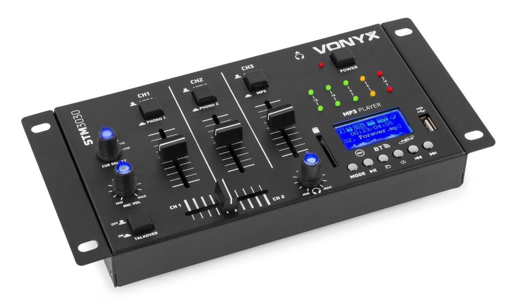 Vonyx STM3030 4 kanaals mixer met USB/SD MP3