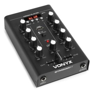 Vonyx STM500BT 2-kanaals mixer met Bluetooth en mp3 speler ~ Spinze.nl