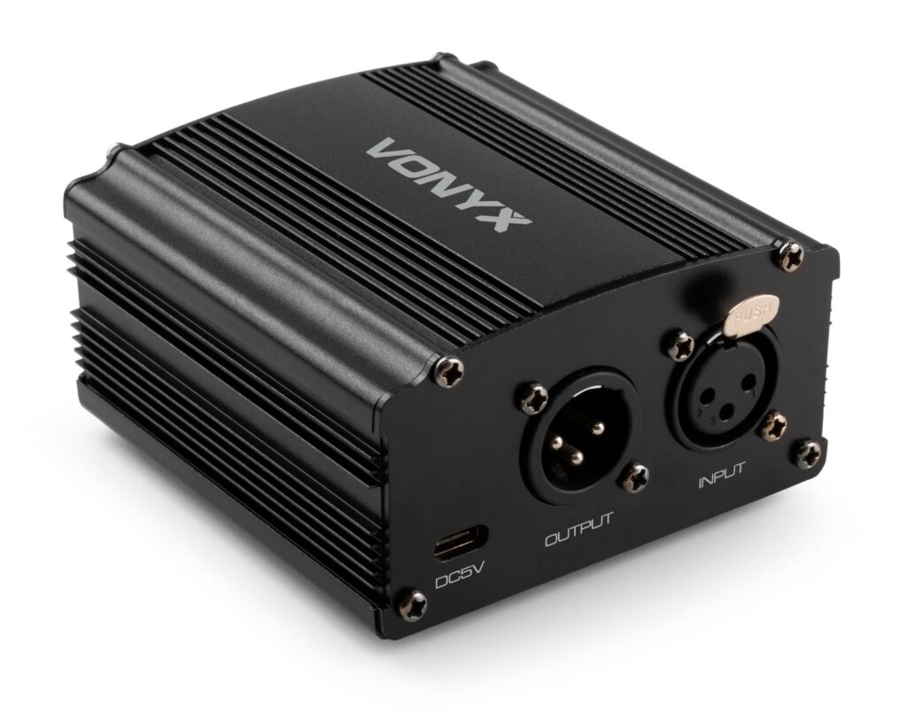 Vonyx VDX10 universele fantoomvoedingadapter 48 volt - USB-C - ~ Spinze.nl