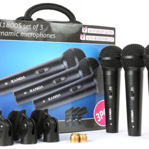 Vonyx VX1800S Dynamische microfoonset van 3 microfoons ~ Spinze.nl