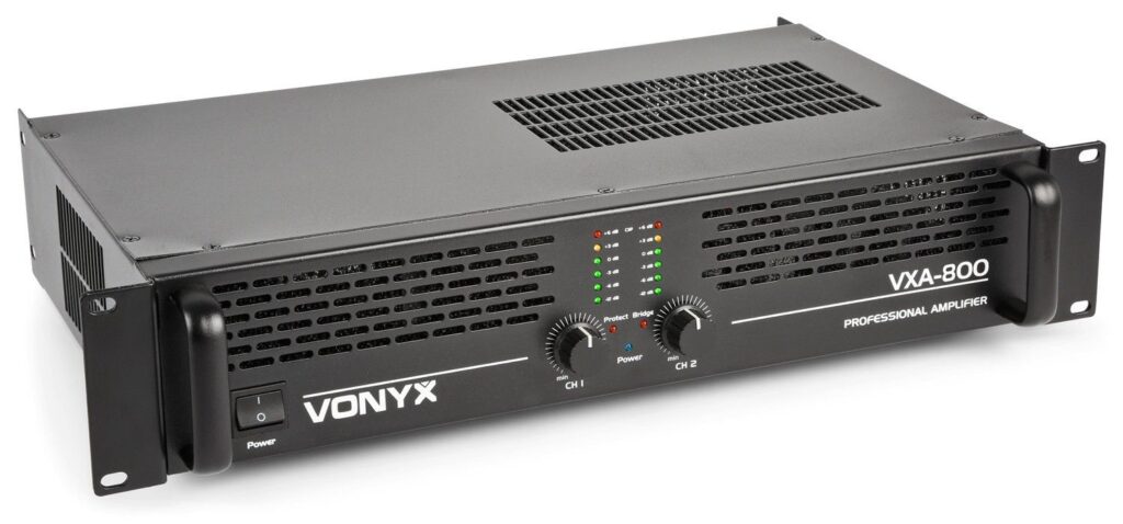 Vonyx VXA-800 PA versterker 2x 400W met Brugschakeling ~ Spinze.nl