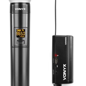 Vonyx WM55 plug-in draadloze microfoon - UHF ~ Spinze.nl