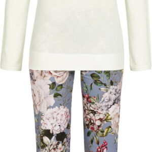 Witte Ringella pyjama met prachtige bloemen ~ Spinze.nl