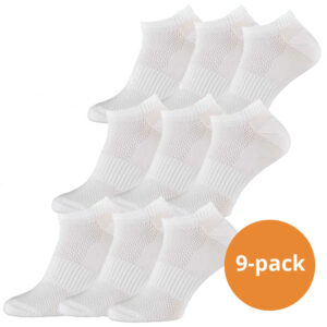 Xtreme Fitness Sneakersokken 9-pack wit-42/45 ~ Spinze.nl