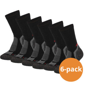 Xtreme Hiking Sokken Wol 6-pack Multi Black-45/47 ~ Spinze.nl