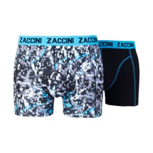 Zaccini 2-pack boxershorts drops blue ~ Spinze.nl