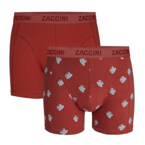 Zaccini 2-pack boxershorts koffie ~ Spinze.nl