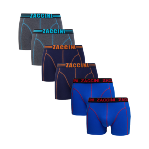 Zaccini 6-pack boxershorts royal mix ~ Spinze.nl