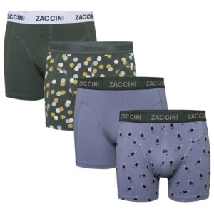 Zaccini Boxershorts 4-pack Party Time-M ~ Spinze.nl