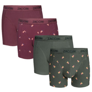 Zaccini Boxershorts 4-pack Snack Pack-M ~ Spinze.nl