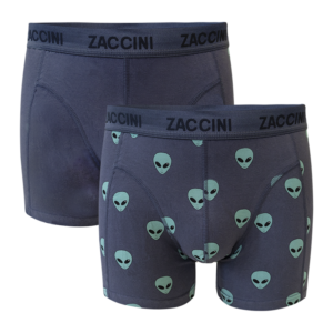 Zaccini Underwear 2-pack boxershorts alien ~ Spinze.nl