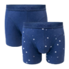 Zaccini Underwear 2-pack boxershorts universe ~ Spinze.nl