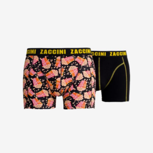 Zaccini boxershorts 2-pack zwart en popcorn ~ Spinze.nl