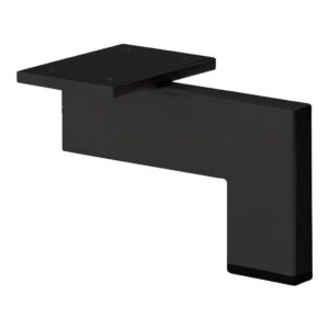 Zwarte design hoek meubelpoot 10 cm ~ Spinze.nl