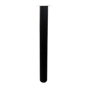 Zwarte ronde verstelbare tafelpoot 72 cm (set 4 stuks) ~ Spinze.nl