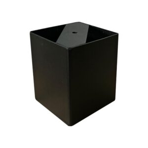 Zwarte vierkanten stalen meubelpoot hoogte 13 cm ~ Spinze.nl