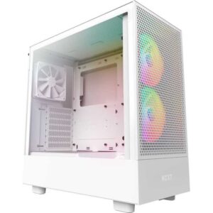 NZXT H5 Flow RGB All White tower behuizing Tempered Glass ~ Spinze.nl