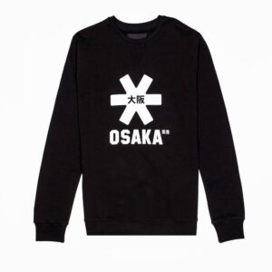 Osaka Men Sweater White Star Black ~ Spinze.nl