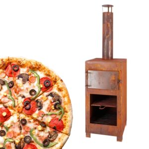 Pizza oven + Terraskachel roestkleurig ~ Spinze.nl
