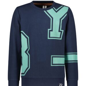 B.Nosy Jongens sweater - Elijah - Navy blauw ~ Spinze.nl