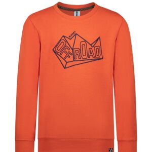 B.Nosy Jongens sweater oranje - Olivier - Pompoen ~ Spinze.nl