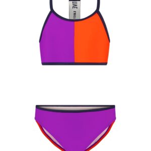 B.Nosy Meisjes bikini sportief AOP - Electric grape ~ Spinze.nl