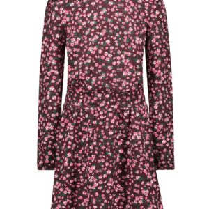 B.Nosy Meisjes jurk bloemenprint roze - Elynn - Active paisley ~ Spinze.nl