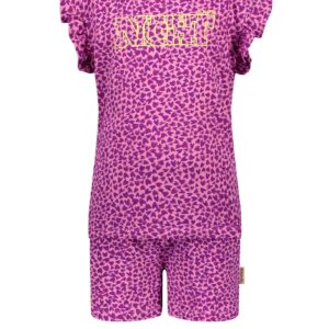 B.Nosy Meisjes pyjama - Ster grape paars ~ Spinze.nl