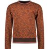 B.Nosy Meisjes sweater bruin - Bodine - Panter beyond AOP ~ Spinze.nl