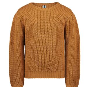 B.Nosy Meisjes sweater bruin - Donna - Amandel ~ Spinze.nl