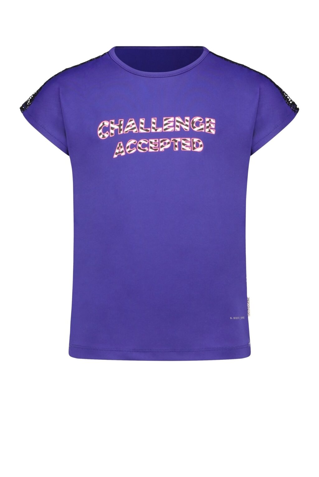 B.Nosy Meisjes t-shirt - Diep paars ~ Spinze.nl